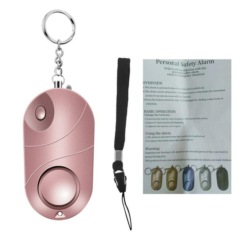 Emergency Self-Defense Security Alarm Keychain Self Defense Alarm Safe Sound LED Flashlight 130dB Bracelet For Women Girls Kids