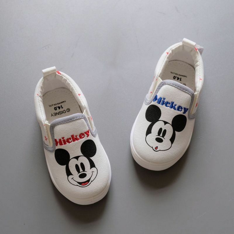 Disney Mickey Minnie Giày Ống Thời Trang Trẻ Em Động Giày Bé Trai Bé Gái Ngoài Trời Dép Đi Biển Cho Trẻ Dép Ánh Sáng Tập Đi Giày
