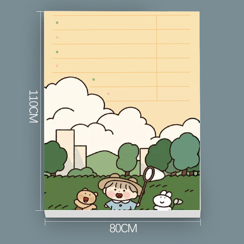 Japanese Cute Memo Pad Students Plan Message Label Paper Korean Stationery School Supplies Not Sticky Office Kawaii Notebook Tag