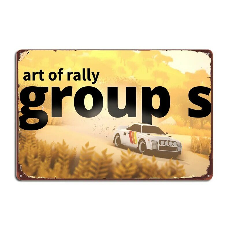 Rallye groupe b-peugeot 205 Turbo 16 panneaux métalliques, affiches murales de Pub personnalisées