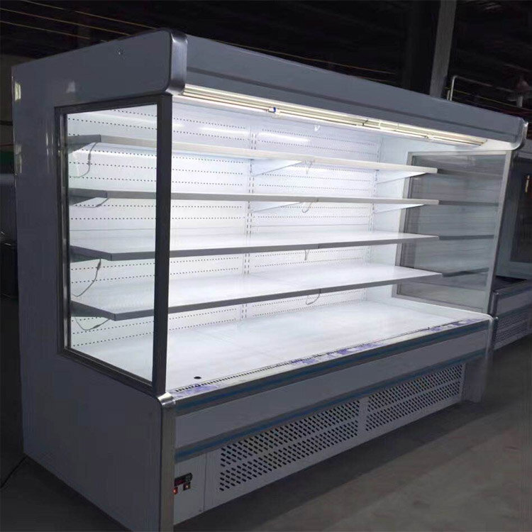 Frigorifero per frutta e verdura prezzo aperto Display frigorifero verticale supermercato espositore refrigeratore