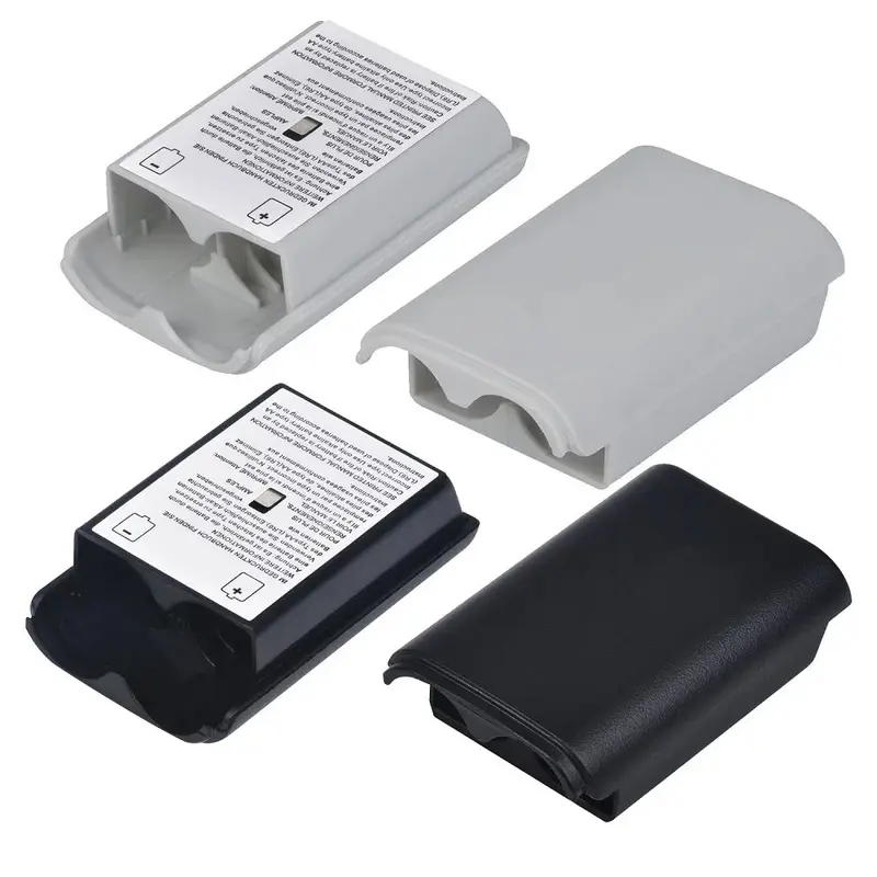 1000pcs for Xbox 360 Wireless Controller AA Battery Back Case Black White Battery Pack Cover Replacement Housing Shell