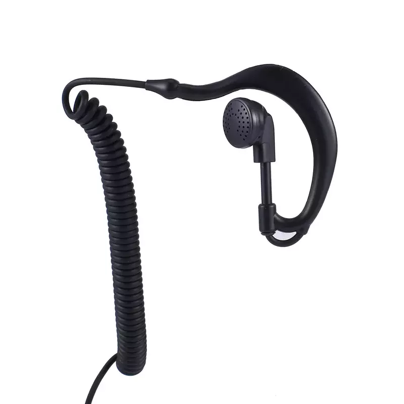 G forma macio orelha gancho fone de ouvido 3.5mm plug gancho da orelha para motorola icom transceptores rádio walkie talkie barra fone de ouvido