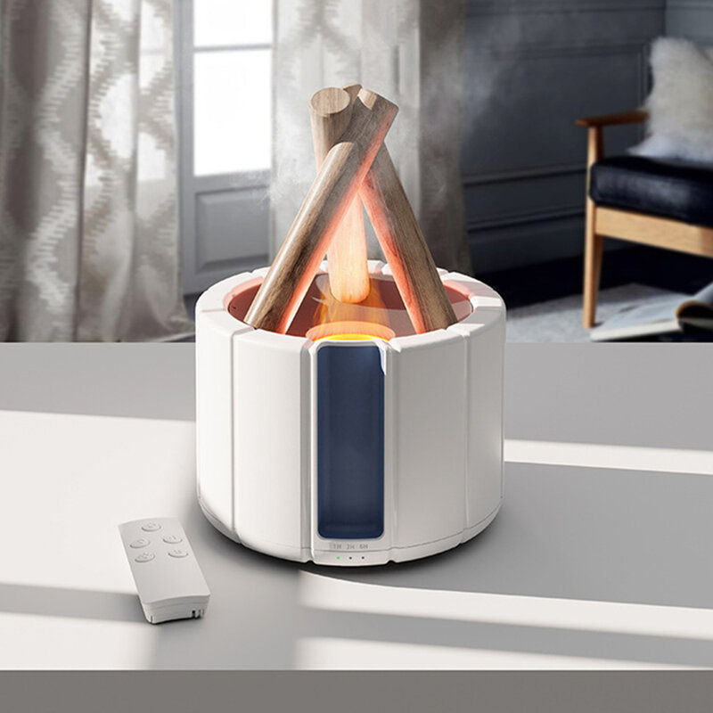 Nawilżacz powietrza USB maszyna do aromaterapii płomienia 280ml ultradźwiękowy dyfuzor zdalnego sterowania do domowego biura