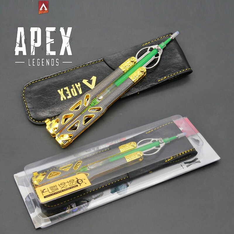 Apex Legends-Juego de cuchillo de mariposa de Heirloom Octane, modelo de arma, cuchillo Katana, espada samurái, regalos, juguetes para niños
