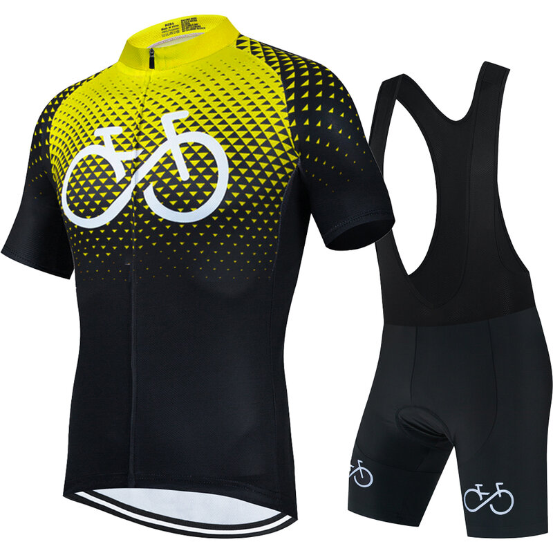2022男性の夏の自転車半袖ジャージセット男性サイクリング服チームstrava屋外レースバイクmtb ropa ciclismo