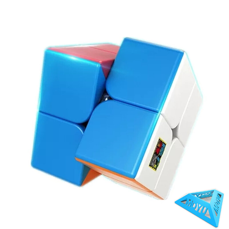 Moyu 2x2x2 Mini Cubo tascabile MeiLong Speed 2x2 cubi magici appiccicosi professione Stickerless Cubo Magico giocattoli educativi