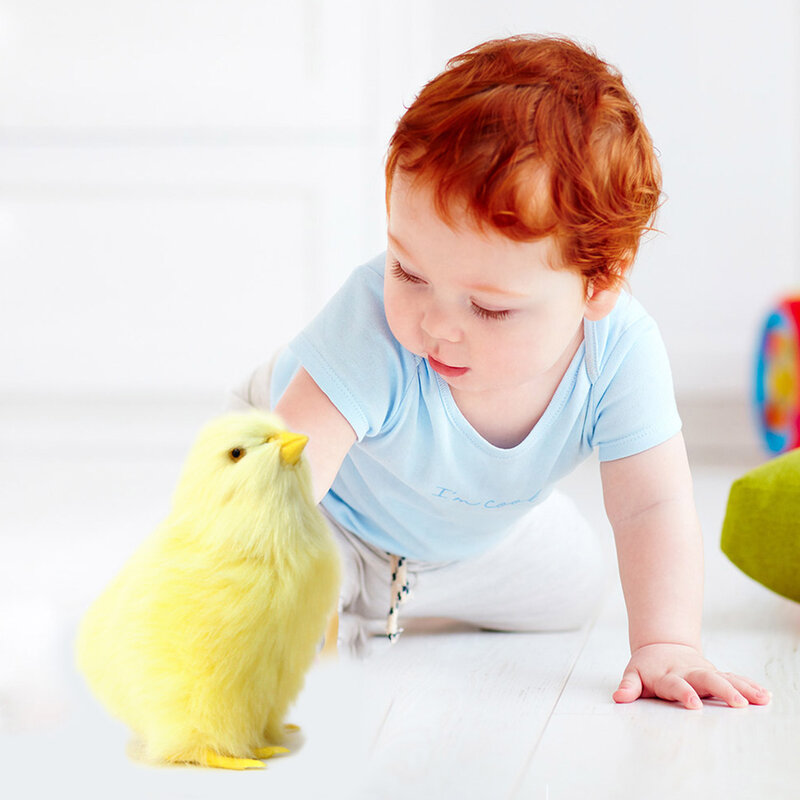 Nuova simulazione adorabile peluche pulcino uovo giocattolo pasqua realistica bambola animale compleanno per bambini regalo di natale educazione precoce cognizione