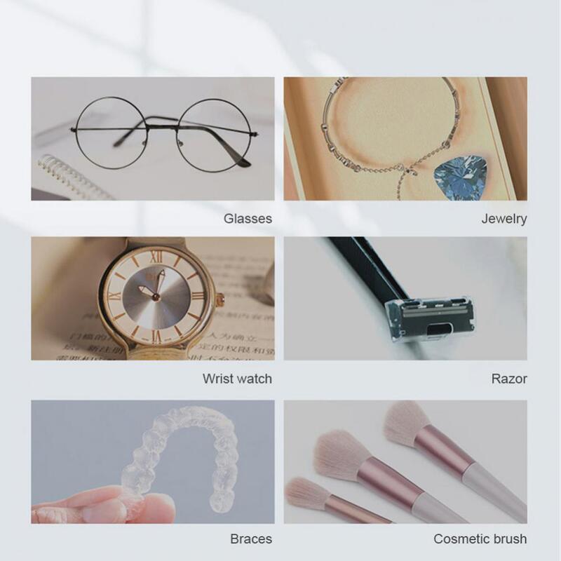 Xiaomi – nettoyeur à vibrations, Machine de nettoyage ultrasonique, haute fréquence, lavage de bijoux, lunettes, montres, petit anneau, 300ml