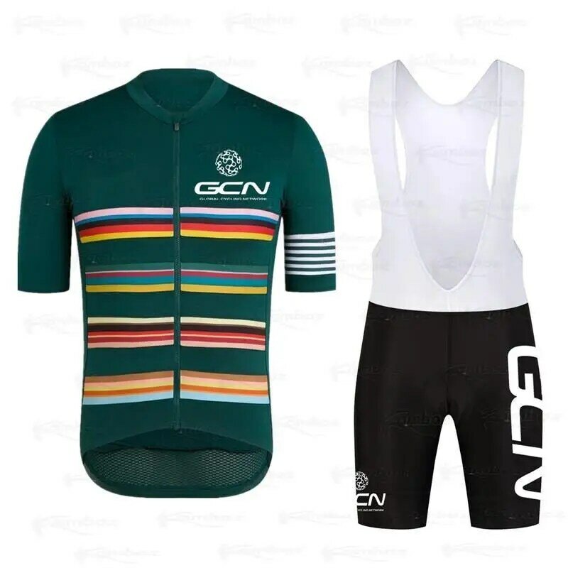NEW Bike Jersey Set 2022 GCN abbigliamento da ciclismo estate Quick Dry manica corta tuta da ciclismo uomo salopette Kit pantaloni abbigliamento