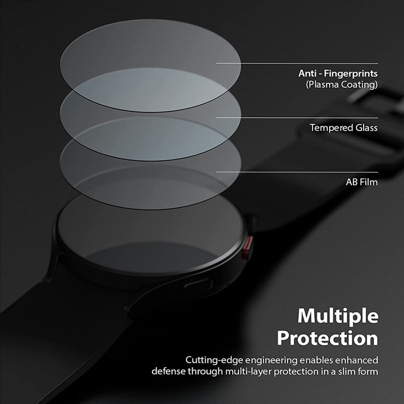2-5 Buah Pelindung Layar Kaca Tempered untuk Samsung Galaxy Watch 4, 44Mm, 40Mm, Jam Klasik Pelindung Penutup Jam Aksesoris