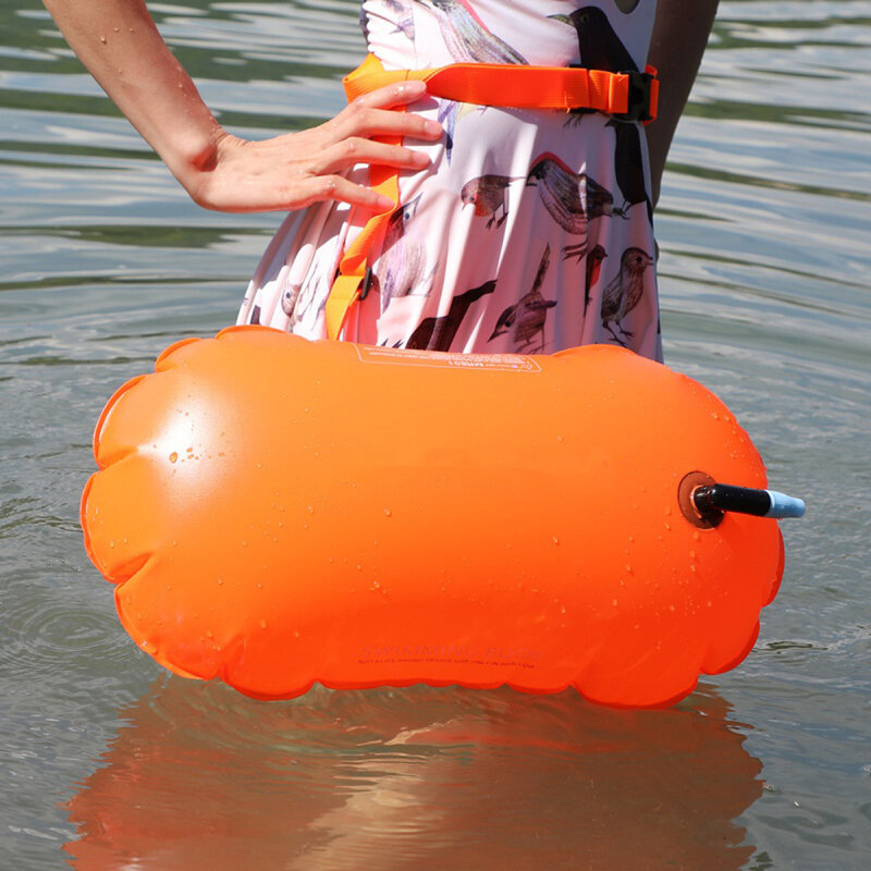 Boya flotante de remolque de natación, bolsa de secado de aire, marca de seguridad de natación, bolsa de flotación inflable, 3 colores