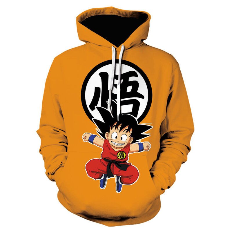 Sudadera con capucha para hombre, abrigo con estampado 3D de Anime japonés, Goku, informal, a la moda, primavera y otoño, 2022