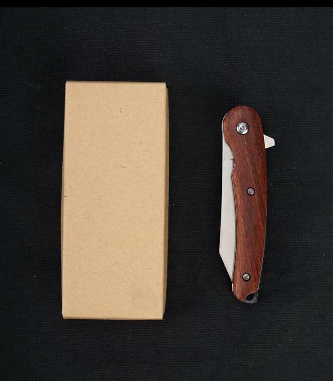 High Quality D2 Blade Wooden Handle Tactical Folding Knife Outdoor Wilderness Survival Safety Pocket Military Knife EDC Tool