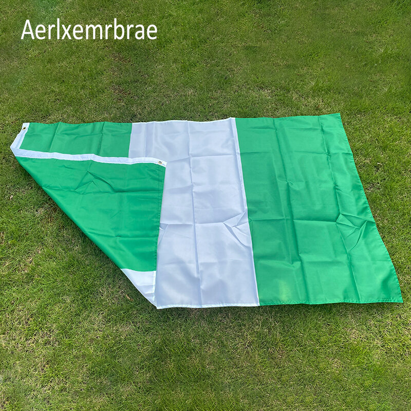 Aerlxemrbrae Vlag Grote Nigeria Vlag 90*150Cm Embleem Van De Raad Van Nigeria Vlag