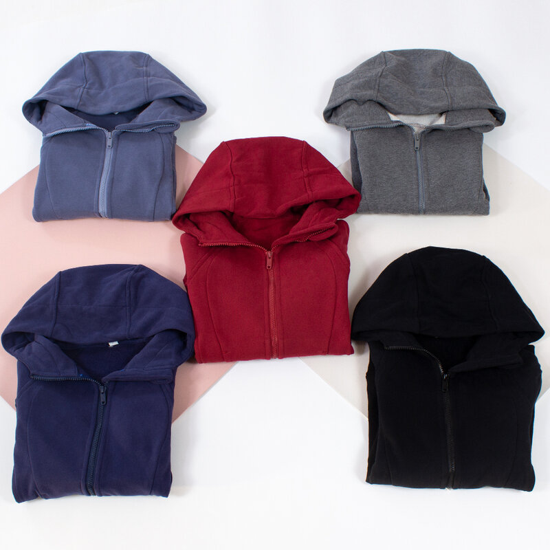 Scuba zip completo hoodies clássico ajuste camisola hip comprimento sweatshirts thumbholes jaquetas esporte moletom para o inverno