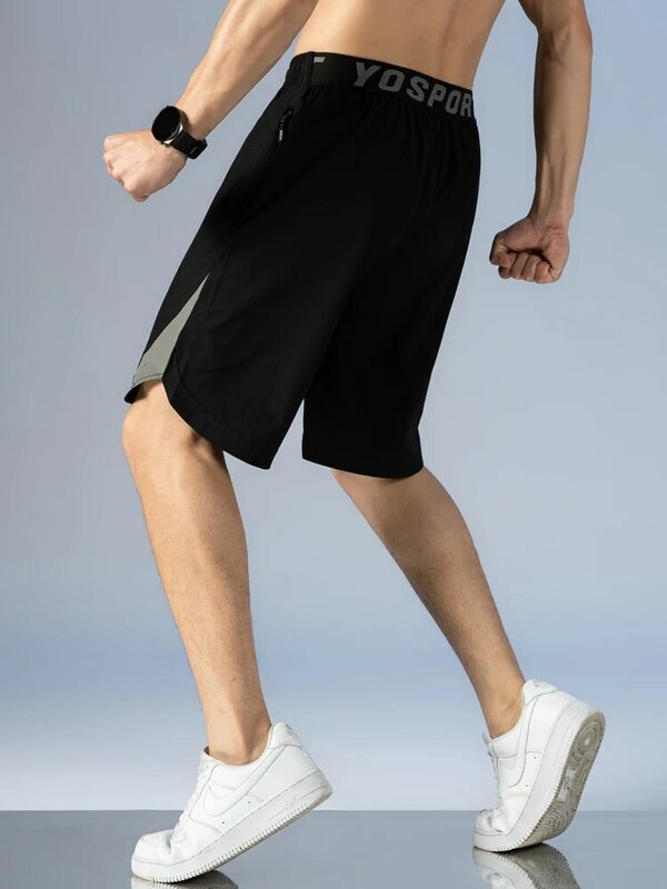 Pantalones cortos de chándal con bolsillos para hombre, ropa deportiva masculina de secado rápido, de talla grande 6XL, holgada e informal, para entrenamiento y gimnasio, para verano