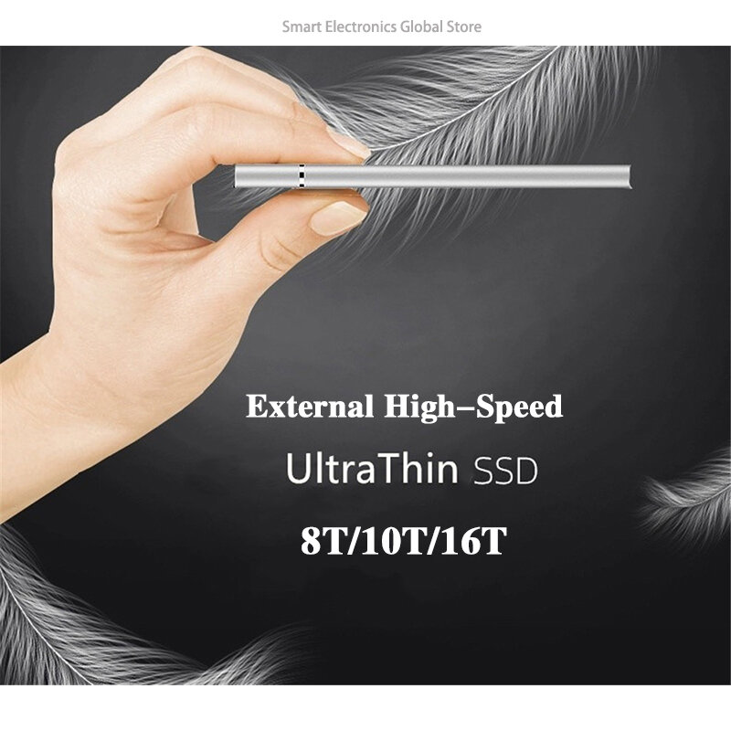 Oringal Solid State Drive ภายนอก SSD 8TB ความเร็วสูงฮาร์ดดิสก์ M.2 Solid State ไดรฟ์ USB 3.1ประเภท-C Mass Storage