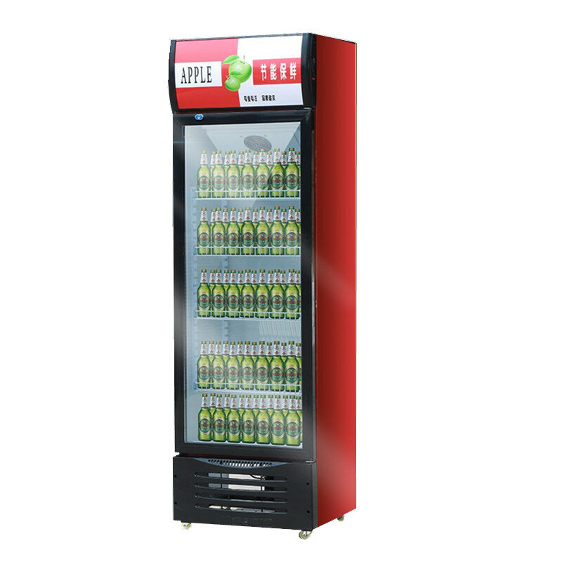 Alta qualidade refrigerador de bebidas exibir vitrine vertical