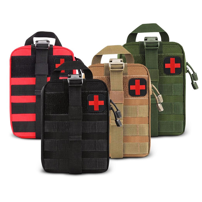 Портативный тактический набор первой помощи, медицинская сумка для пеших прогулок, путешествий, домашняя сумка для аварийного лечения, чех...