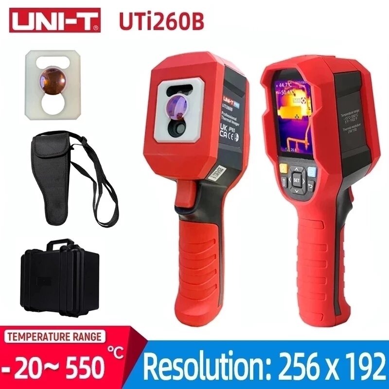 Cámara de imágenes térmicas infrarrojas UNI-T, dispositivo de detección Industrial de tuberías de calefacción de suelo, circuito PCB UTi260B, A-BF de prueba, RX600