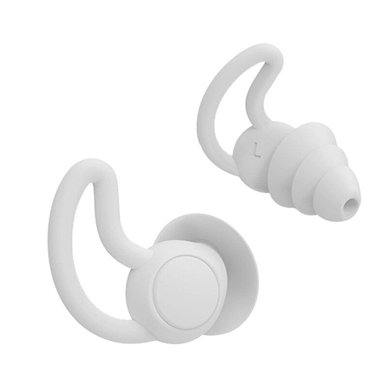 3 schichten Schlafen Ohrstöpsel Sound Reduktion Stecker Ohr Gehörschutz Silikon Anti-Lärm Stecker für Reisen Schlaf Förderung