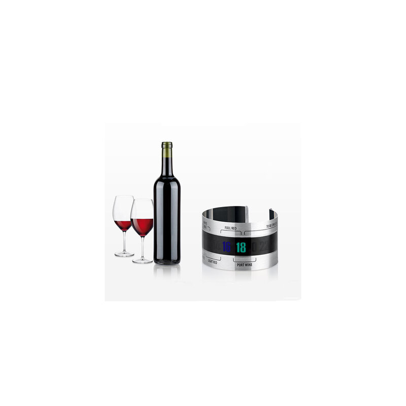 Fai la fornitura di termometro per vino rosso termometro per vino rosso in acciaio inossidabile fornitura termometro per bevande LCD
