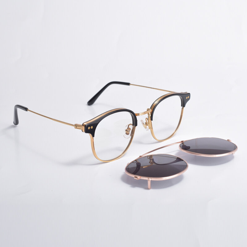 젠틀 클립 선글라스 처방 안경, 남녀공용 광학 안경, Alio 독서 안경, 오리지널 로고 포함
