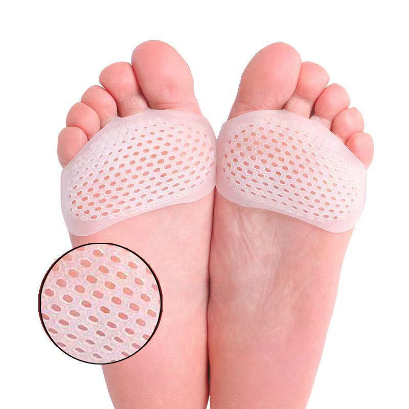 つま先-5本指のかかとの高い靴底,女性用の通気性のあるシリコンインソール