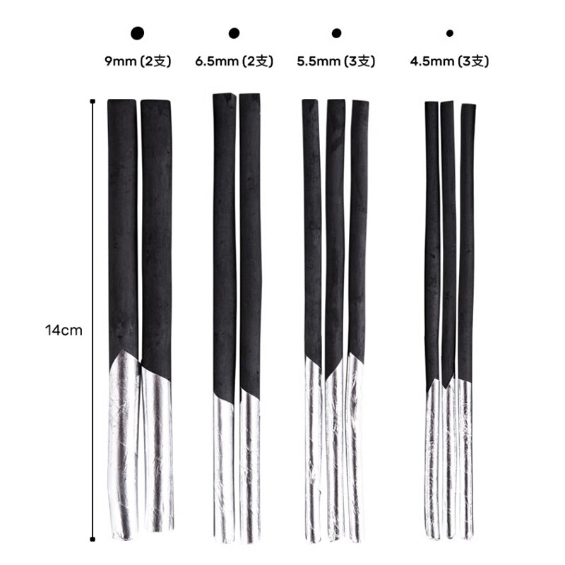 10 Pcs Willow Charcoal Sticks Drawing Sketch Black Charcoal Fine Bar Graphite Rod Gift Box Painting Student Special Art Supplies