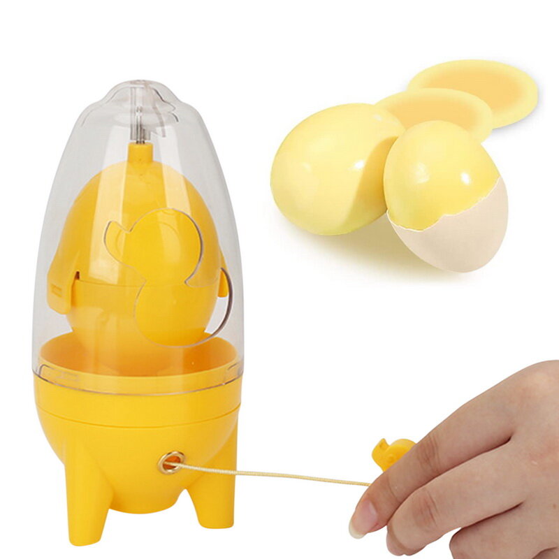 Batidor de huevos de mano, herramienta Manual de grado alimenticio, Spinner para huevos duros