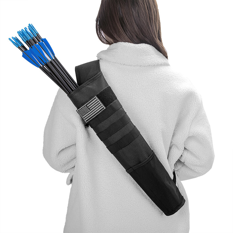 Oxford – sac de transport de poche pour tir à l'arc, support de carquois à arbalète, Portable, suspendu à la taille, pochette de rangement pour arc, accessoires de chasse