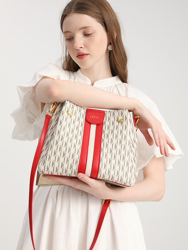 2021New Shoulder Bag Fashion Stitching Wild Messenger Brand Female Tote Bag PVC Bucket Bag Women Handbag