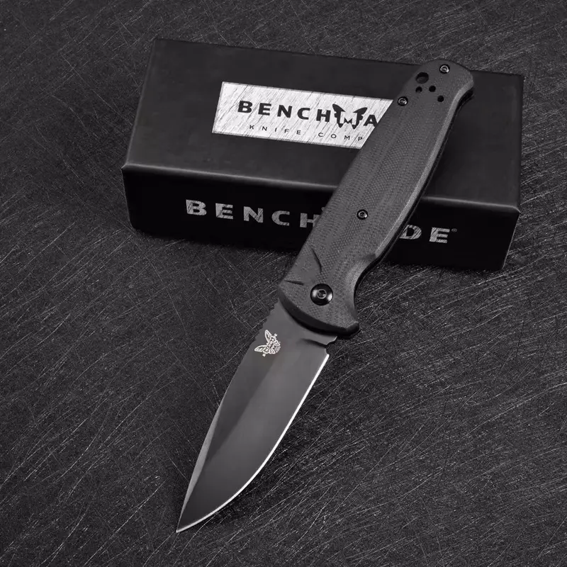 BENCHMADE-cuchillo táctico plegable para exteriores, herramienta EDC de bolsillo de defensa de seguridad, mango G10, hoja de 4300 CM, 154