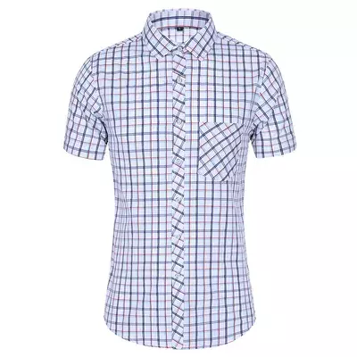موضة جديدة منقوشة قميص الرجال الصيف قمصان قصيرة الأكمام غير رسمية الرجال حجم كبير شاطئ هاواي بلايز بلوزة الذكور 6XL 7XL