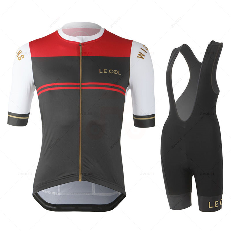 새로운 Lecol 2022 남자 여름 짧은 소매 사이클링 저지 세트 MTB Maillot Ropa Ciclismo 자전거 착용 통기성 사이클링 Clothings