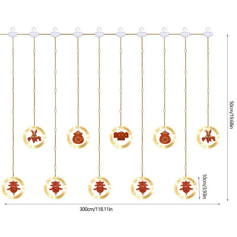 Chinese String Lights Konijn Lente Festival Led String Verlichting Traditionele Lente Festival Led Kerstverlichting Voor 2023 Konijn