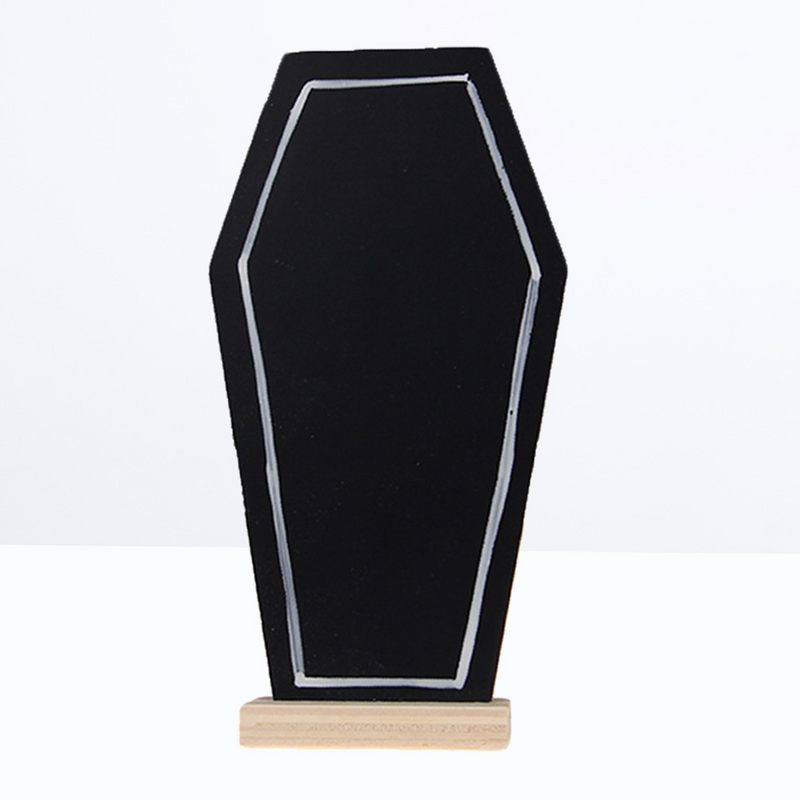 1 pc Tombstone Shape Decorative Vertical Desktop Chalkboard for Bar