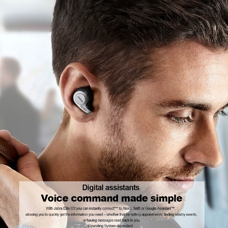 Jabra Elite 75T True Headset Olahraga Bluetooth Nirkabel Headphone Tahan Air Noise Cancelling Super Musik Keren