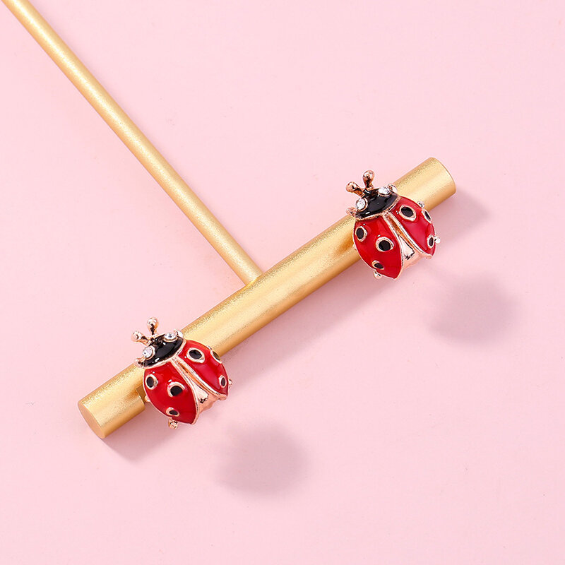 สัตว์หางจี้สร้อยคอสร้อยคอต่างหู Ladybug การ์ตูนเครื่องประดับสำหรับแฟนๆของขวัญเด็ก