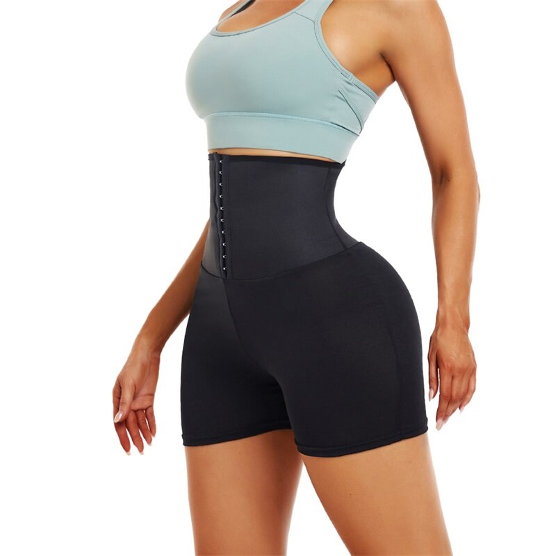 Nova moda esporte cintura treinador leggings mulheres yoga corpo shaper barriga emagrecimento respirável corpo de alta terno