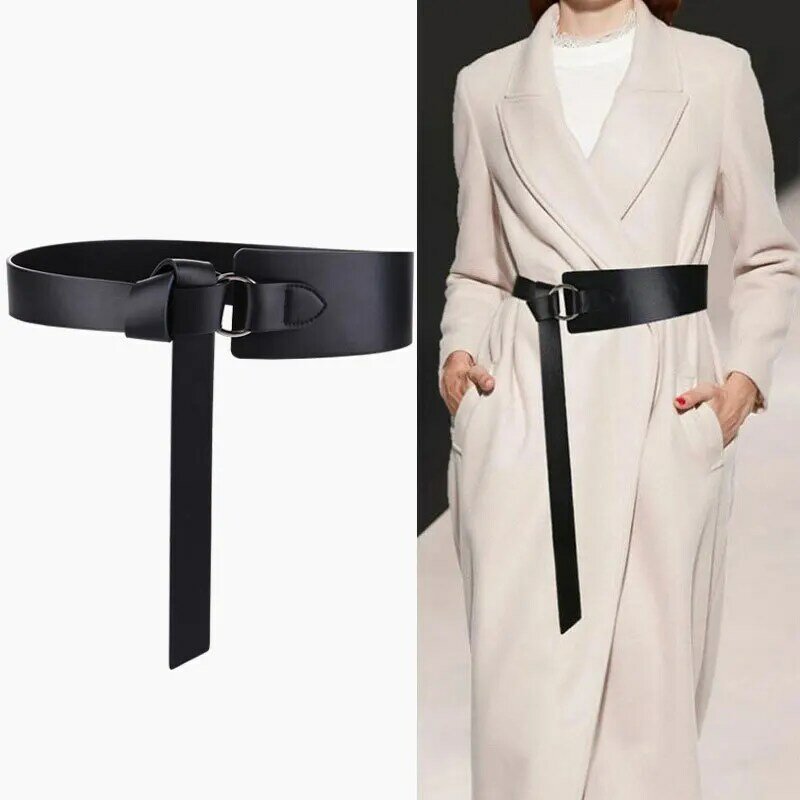 New Black Wide Waist belts for women designer belts women high quality Suitable for coat women fashion belt women wedding belt