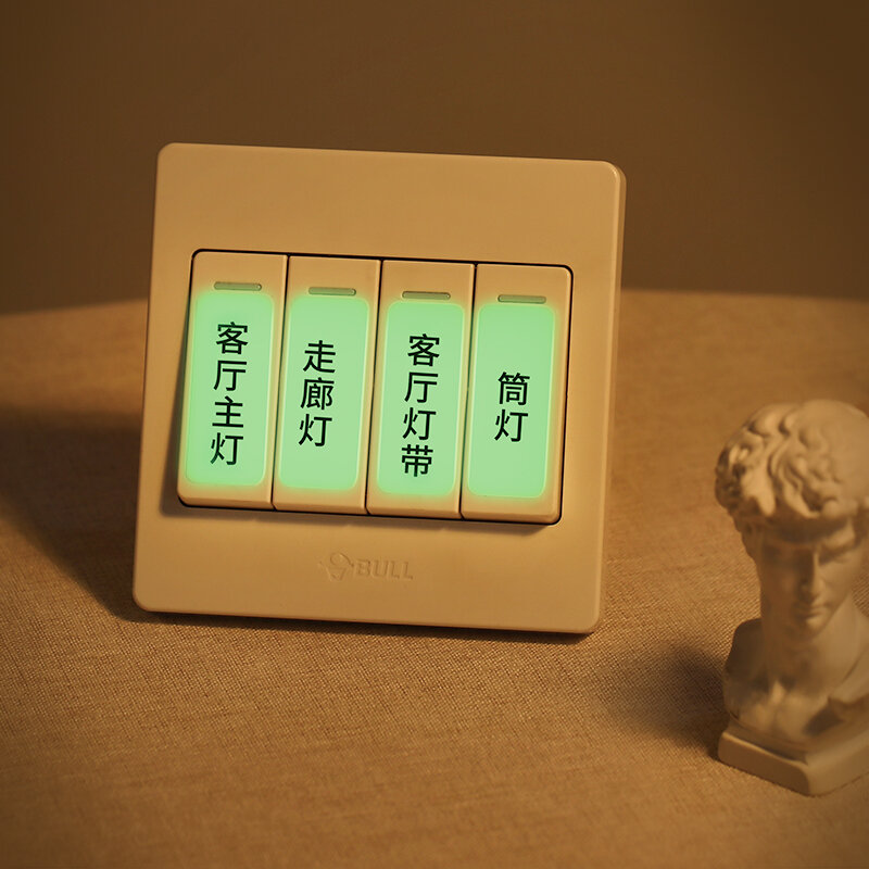 【 D11 D110 D101 】etiqueta luminosa NiiMBOTD11 interruptor creativo pegado con panel de lámpara impermeable para el hogar etiqueta adhesiva