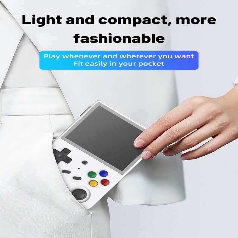2022 New ANBERNIC RG353V Original 3.5 INCH 640*480 Handheld Game Player Handle Android 11 Linux OS HD Simulator Retro 54000 Game