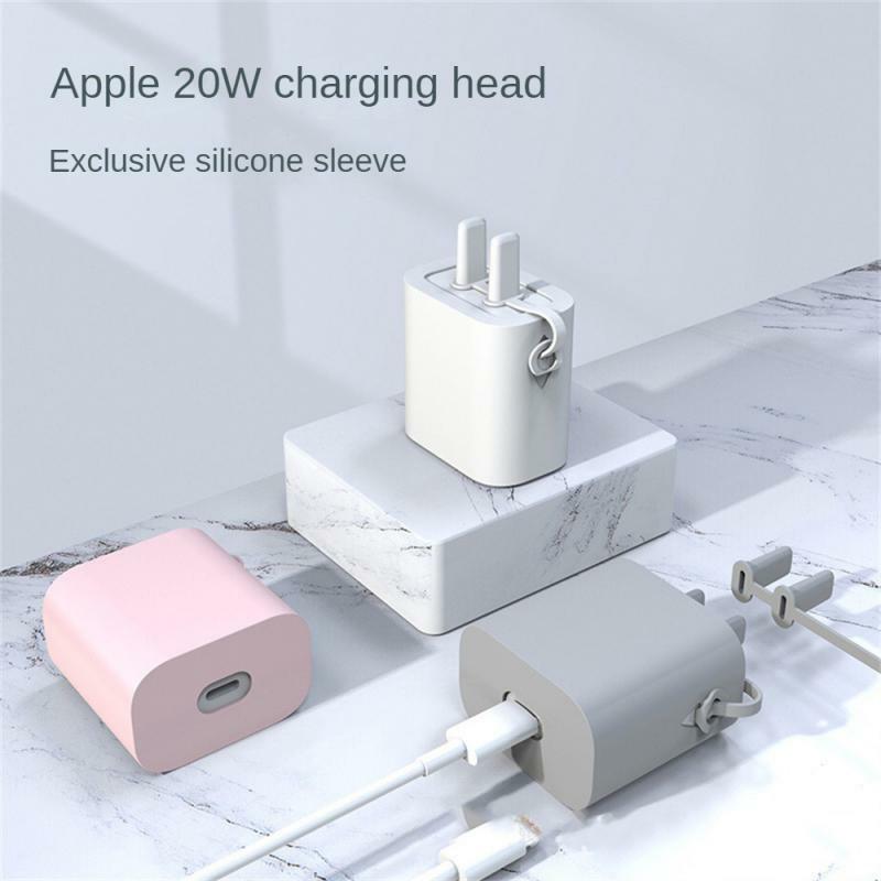 Protecteur de morsure de tête de câble de données anti-rayures, protecteur de charge légère pour Apple, silicone résistant aux taches, noir durable