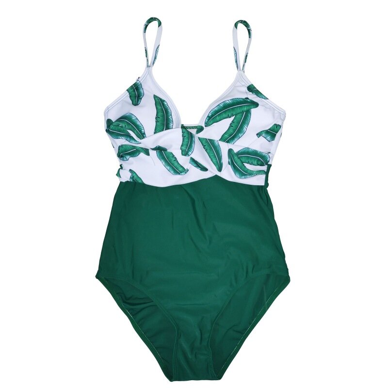 3XL حجم كبير أوراق طباعة قطعة واحدة ملابس النساء الحوامل الصيف ثوب السباحة بريماما بحر الأمومة قطعة واحدة المايوه