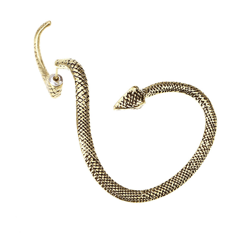 Boucles d'oreilles en forme de serpent pour femmes, 2 pièces, Piercing, Clip, Cartilage, bijoux Punk, Sexy, à la mode
