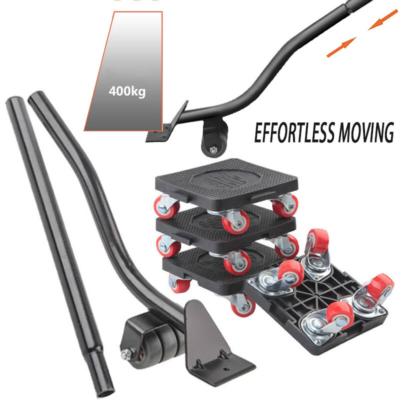 Set di strumenti per Mover per mobili professionali sollevatore per trasporto di oggetti pesanti rullo per Mover con ruote cuscinetto per dispositivo a mano mobile entro 400Kg
