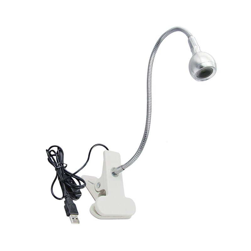 USB 5V 1A 670nm lámpara portátil luz roja luz LED Flexible cuello de cisne contra el deterioro de la vista lámpara de aluminio blanco