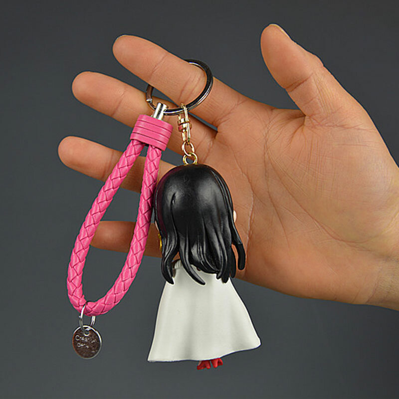 Uma peça anime figura chaveiro luffy hancock chaveiro boneca pingente brinquedos bonito luffy acessórios presente de natal